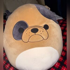 Squishmallows Loafer Brown Bulldog 16 Inches NWT-Large Super Soft Plush